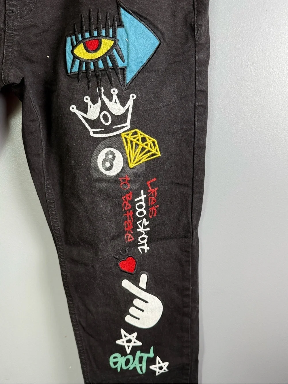 Spark Premium Denim Studio Collection  Men's Graphic Jeans Sz 38x30